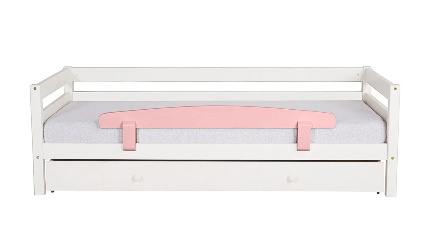 מיטת ילדים מיקה עם ארגז רוחב 80 ס"מ | עם מעקה אחורי